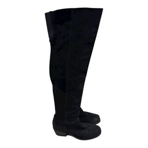 Ecote Urban Outfitter Black Suede Over the Knee Boots Women’s Size 8.5 Side Zip